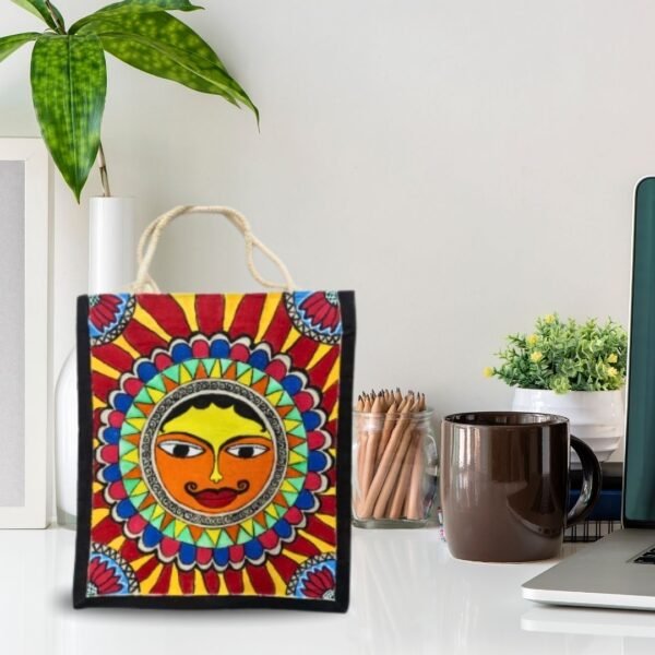 handmade madhubani painting bag | traditional handcrafted tote