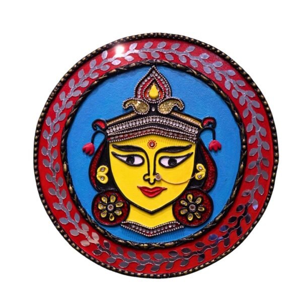durga maa lippan art | handmade wall decor