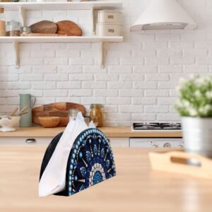 handmade mandala dot art tissue paper stand | decorative tissue holder