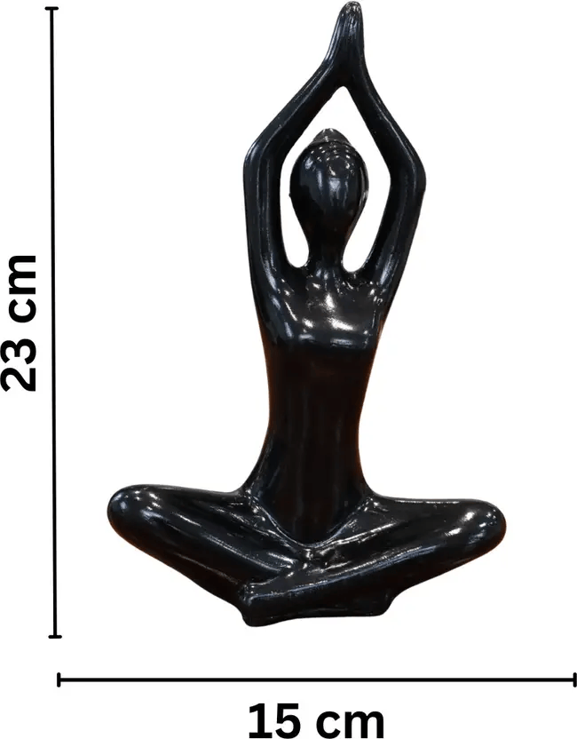 ayari creations yoga pose resin statue – modern meditation figurine for home decor decorative showpiece 23 cm (polyresin, black) ayari creations yoga pose resin statue – modern meditation figurine for home decor decorative showpiece 23 cm (polyresin, black)