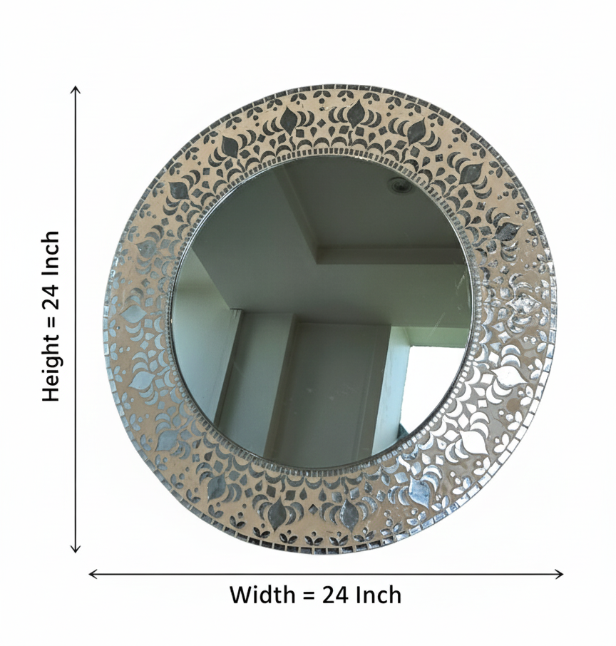 ayari creations round decorative wall mirror with designer frame – 24x24" stylish home decor decorative mirror ayari creations round decorative wall mirror with designer frame – 24x24" stylish home decor decorative mirror