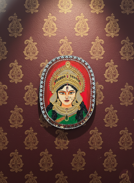ayari creations handcrafted wooden wall art of goddess durga – 20x15" religious wall decor ayari creations handcrafted wooden wall art of goddess durga – 20x15" religious wall decor