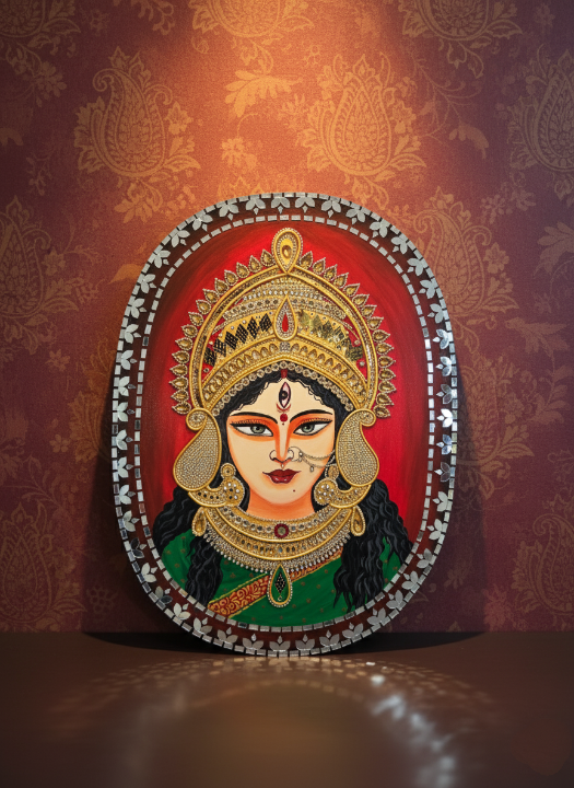 ayari creations handcrafted wooden wall art of goddess durga – 20x15" religious wall decor ayari creations handcrafted wooden wall art of goddess durga – 20x15" religious wall decor
