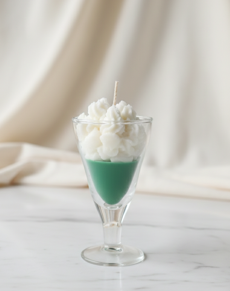 dessert glass candle | handmade whipped wax decorative candle for home decor & gifting dessert glass candle | handmade whipped wax decorative candle for home decor & gifting