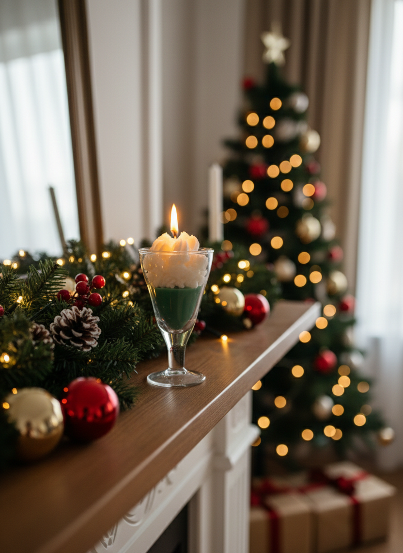 dessert glass candle | handmade whipped wax decorative candle for home decor & gifting dessert glass candle | handmade whipped wax decorative candle for home decor & gifting